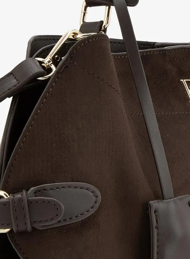 Buckle Accent Tote Bag With Pouch – صورة 7