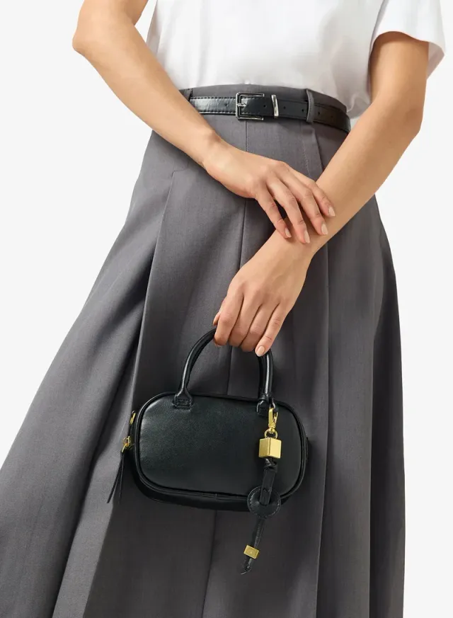 Circular Crossbody With Top Handle