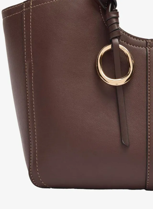 Shopper Bag With M Topstitching And Hanger – image 2