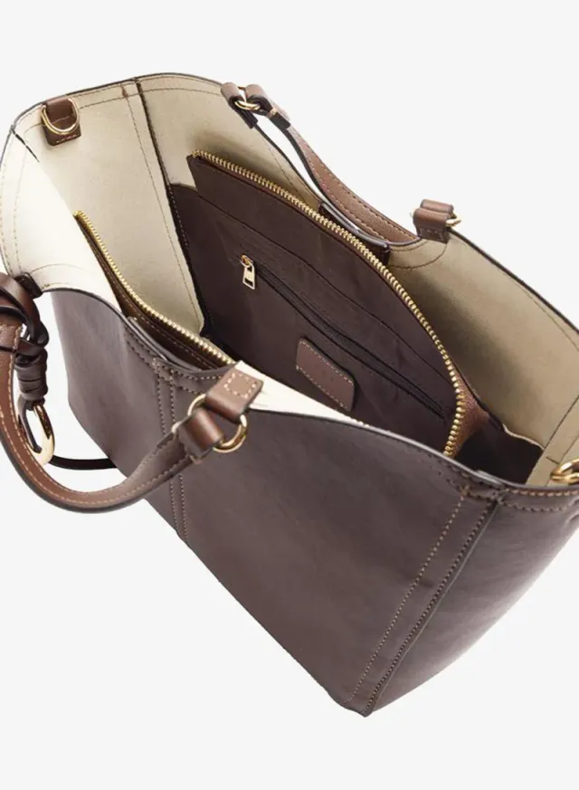 Shopper Bag With M Topstitching And Hanger – image 4