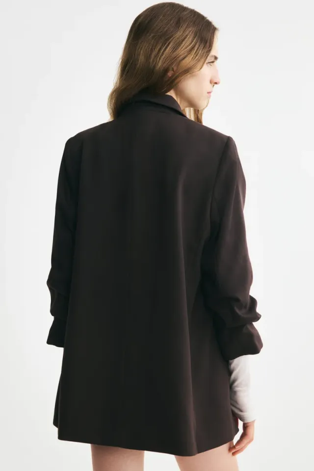 Gathered-sleeve blazer – image 5
