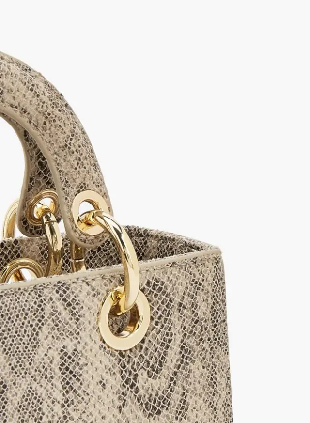 Animal Print Crossbody Bag With Scarf Accent – image 4