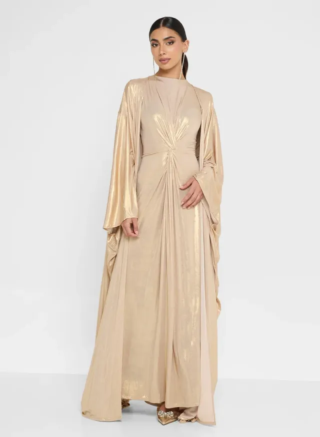 2 Pcs Set Long Sleeves Maxi Drees – image 4