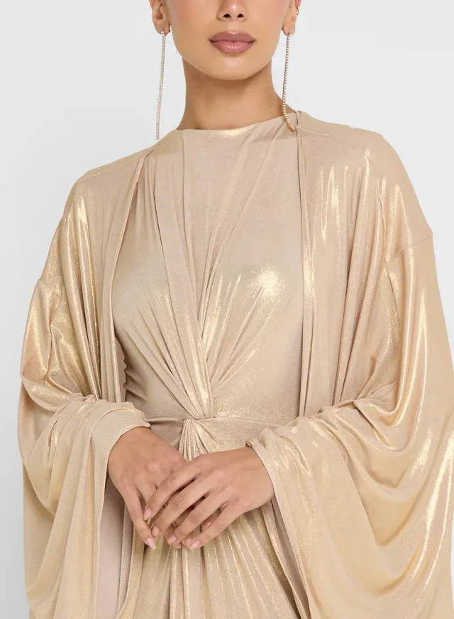 2 Pcs Set Long Sleeves Maxi Drees – image 3