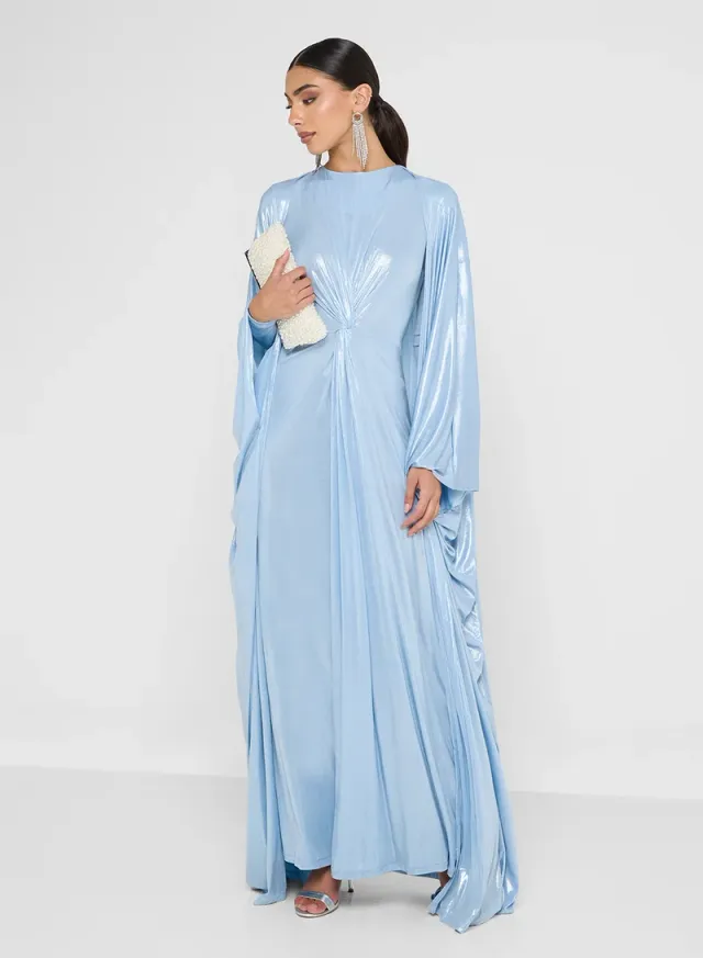 2 Pcs Set Long Sleeves Maxi Drees