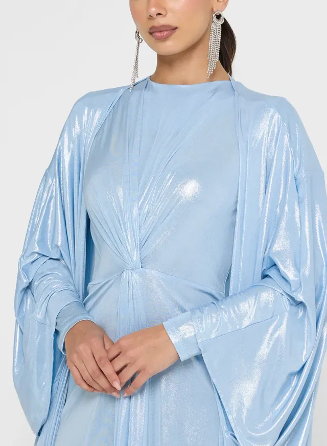 2 Pcs Set Long Sleeves Maxi Drees – image 3