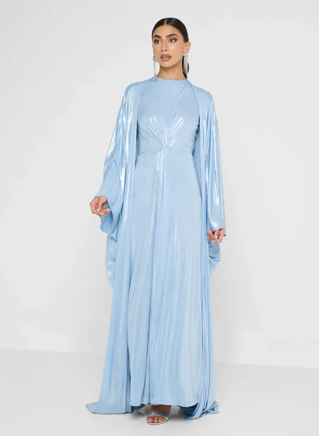 2 Pcs Set Long Sleeves Maxi Drees – image 4