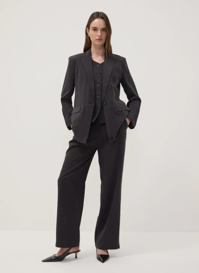 OVS Black Regular-Fit Viscose-Blend Blazer – image 3