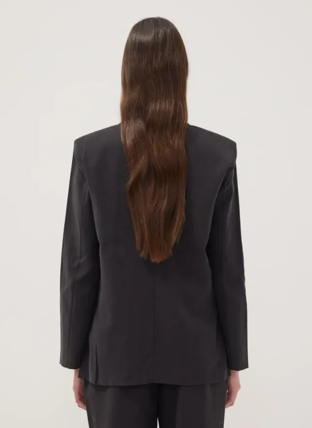 OVS Black Regular-Fit Viscose-Blend Blazer – image 4