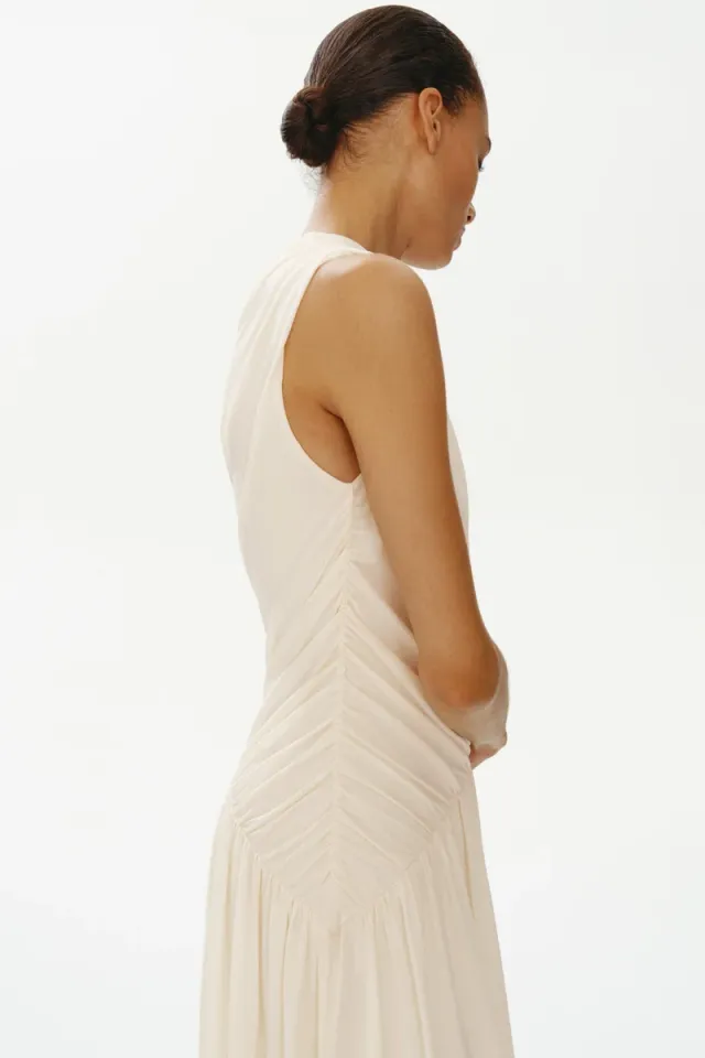 Bubble-hem one-shoulder dress – image 4