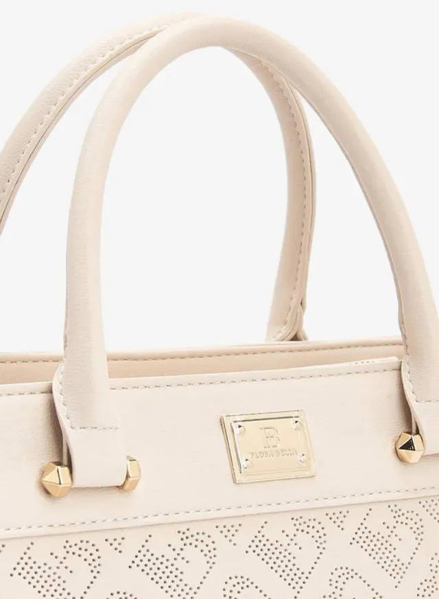 Flora Bella Laser Cut Tote Bag with Detachable Strap – image 4