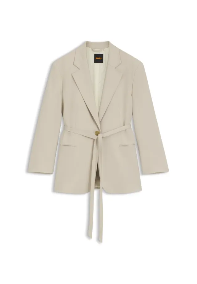Oversized-fit blazer with belt – صورة 5