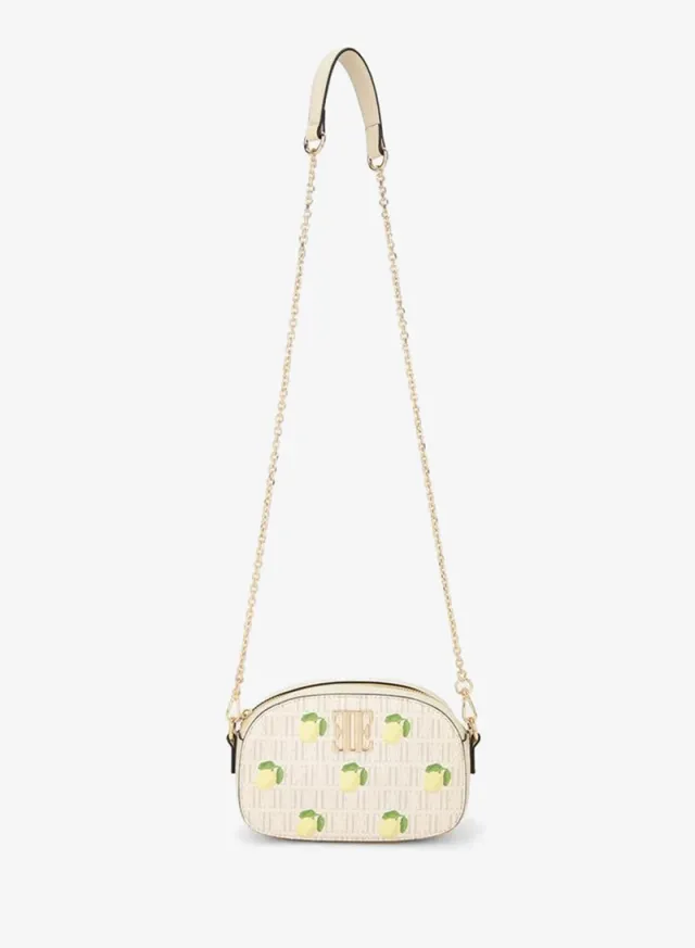 Lemon Print Crossbody Bag With Detachable Chain Strap – image 2