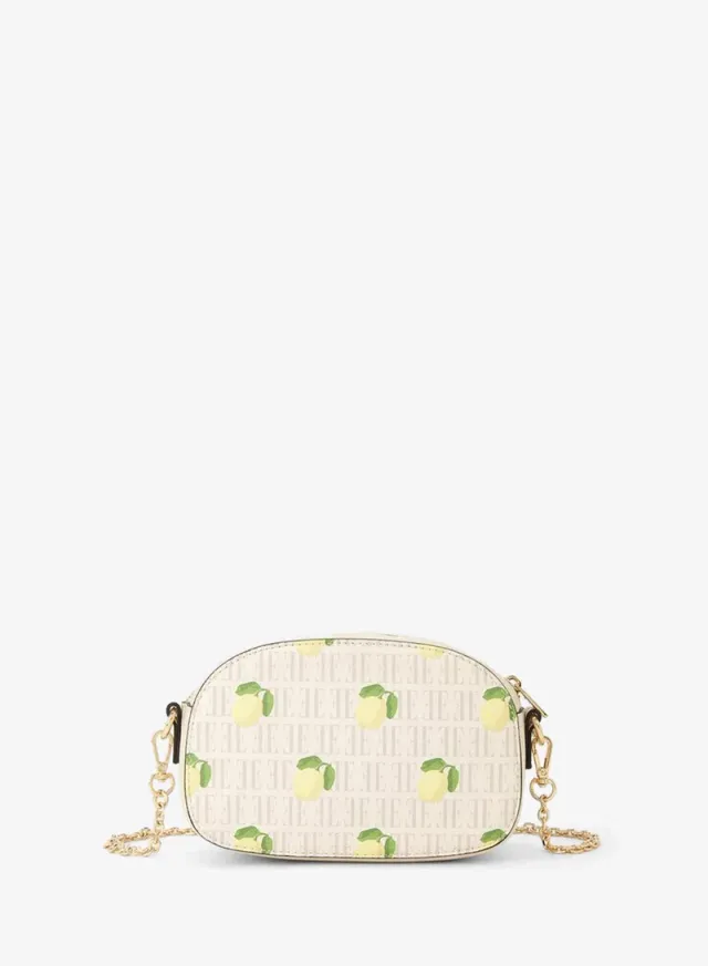 Lemon Print Crossbody Bag With Detachable Chain Strap – image 3