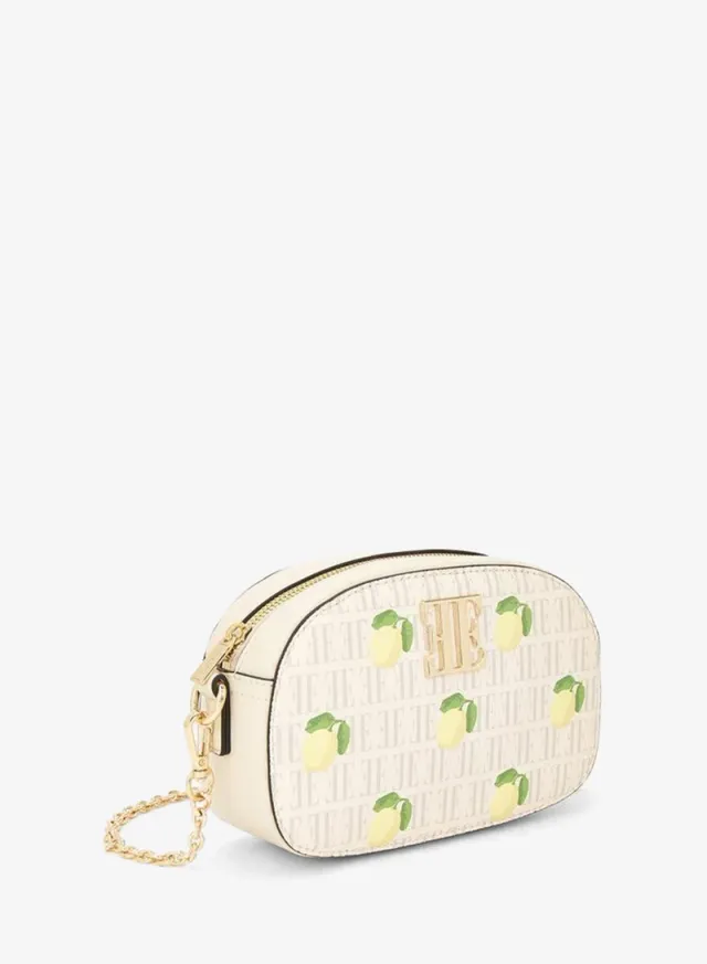 Lemon Print Crossbody Bag With Detachable Chain Strap – image 4