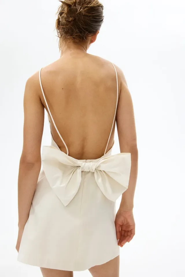 Bow-detail low-back dress – image 2