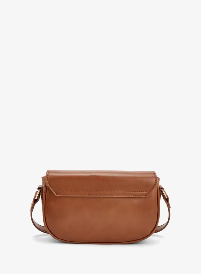 Textured Crossbody Bag With Magnetic Button Closure – صورة 5