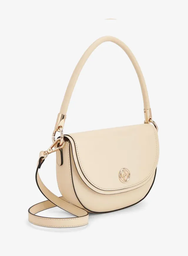 Textured Crossbody Bag With Button Closure – image 3
