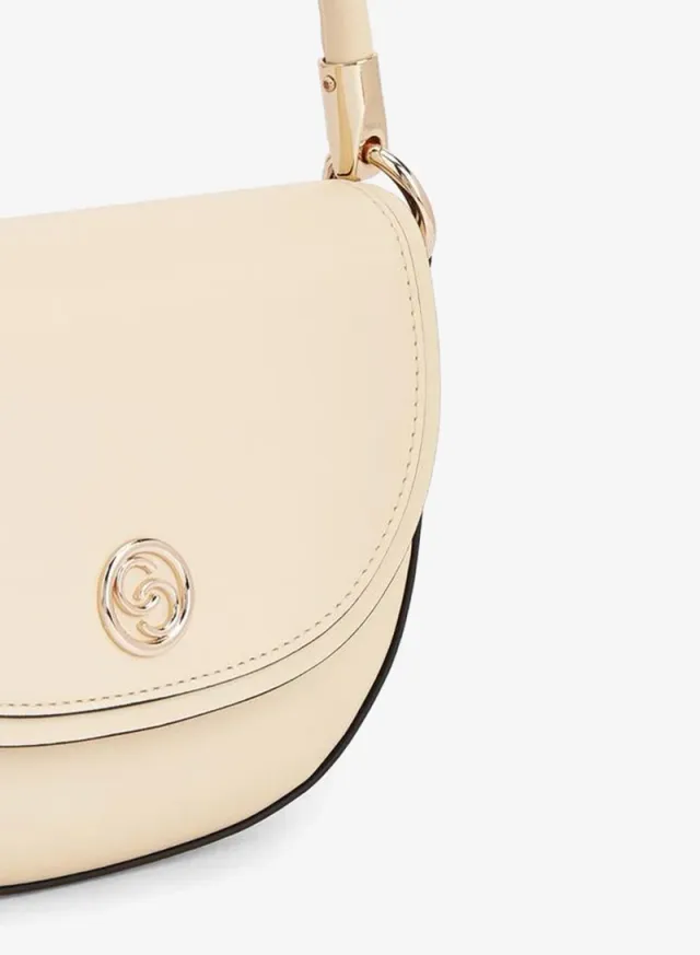 Textured Crossbody Bag With Button Closure – image 4