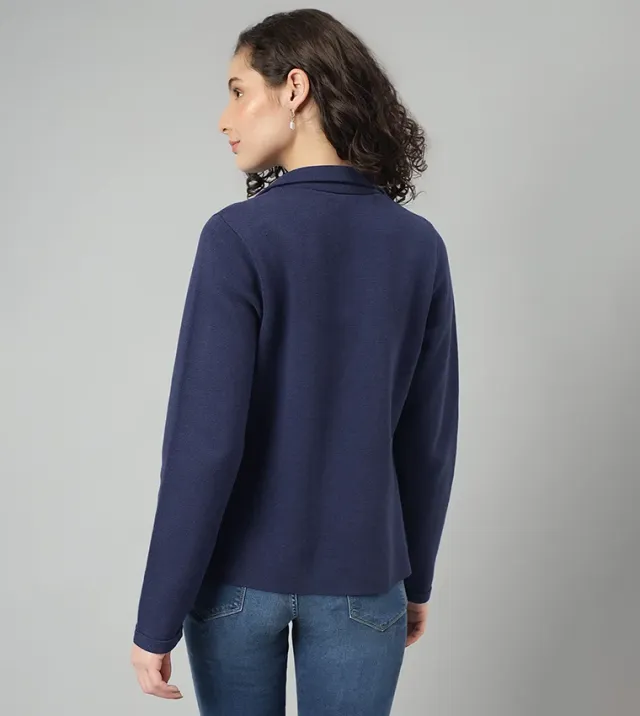 Crest Embroidered Long Sleeves Blazer – image 4