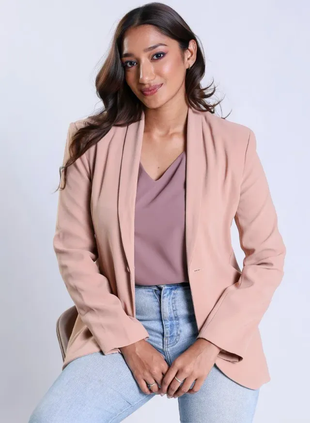 Over Sized Formal Blazer- Brown – image 2