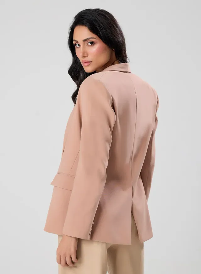 Over Sized Formal Blazer- Brown – image 7