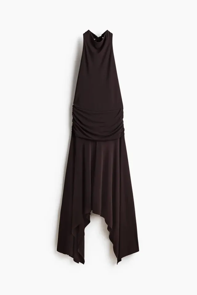 Draped halterneck dress – image 5
