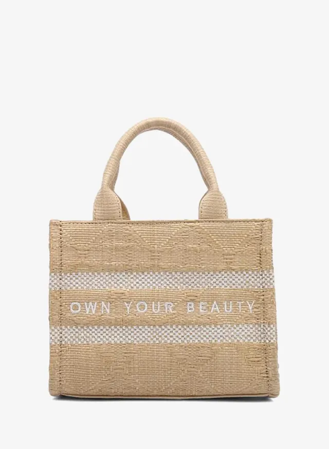 Ornate Embroidered Raffia Bag DR 009