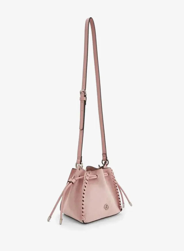 Suede Bucket Bag With Detachable Strap – صورة 7