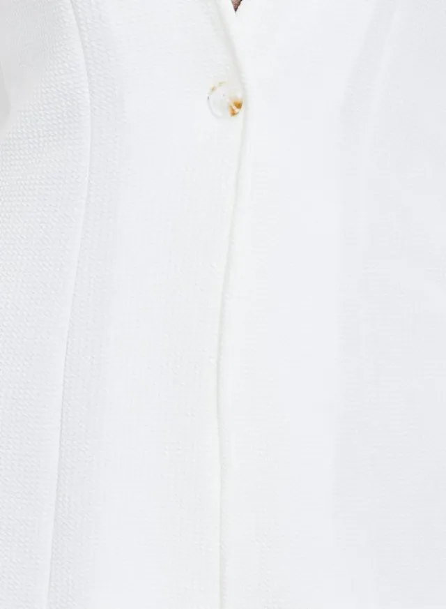 Solid Fitted Long Sleeve Blazer – image 4