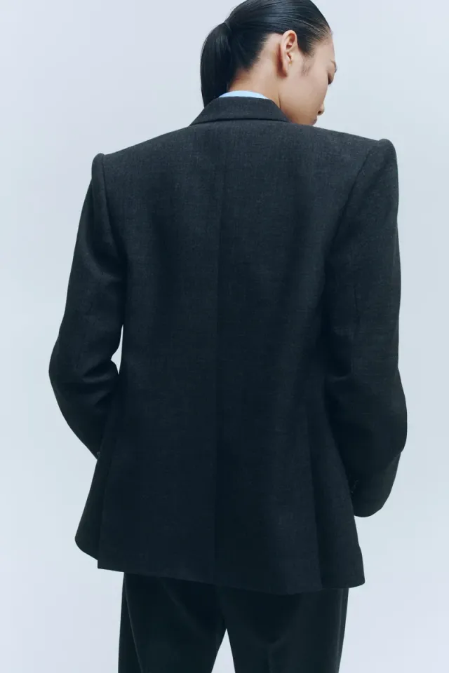Double-breasted wool blazer – image 4