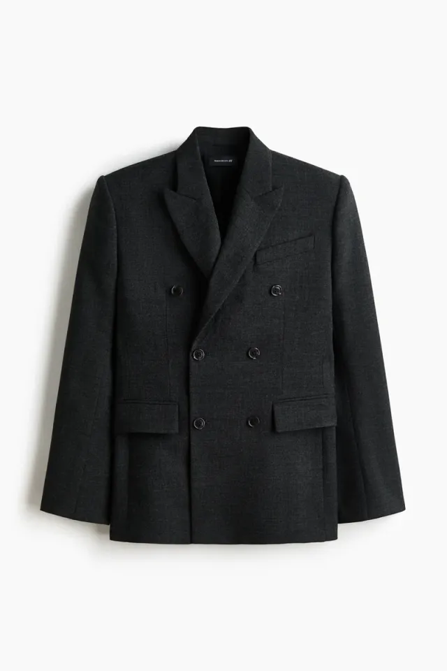 Double-breasted wool blazer – image 5