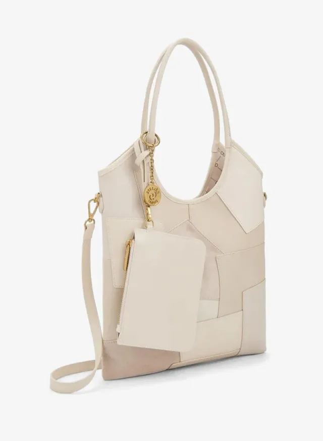 Panelled School Tote Bag With Button Closure - 35x1x58 CM – صورة 2