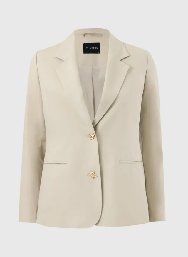 Et Vous Taupe Co Ord Blazer – صورة 3