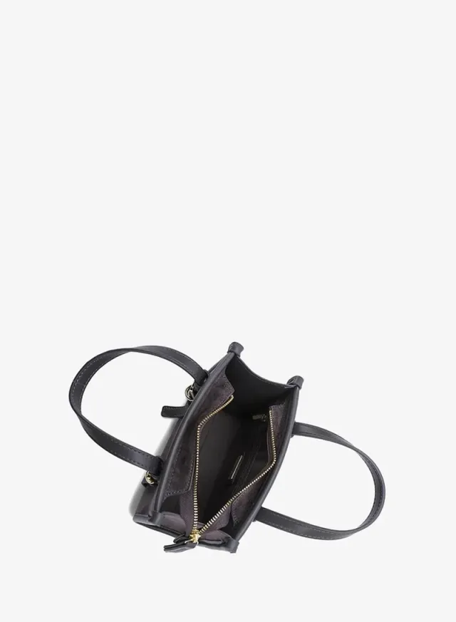 Buckled Suede-Finish Mini Tote DR 015 – صورة 4
