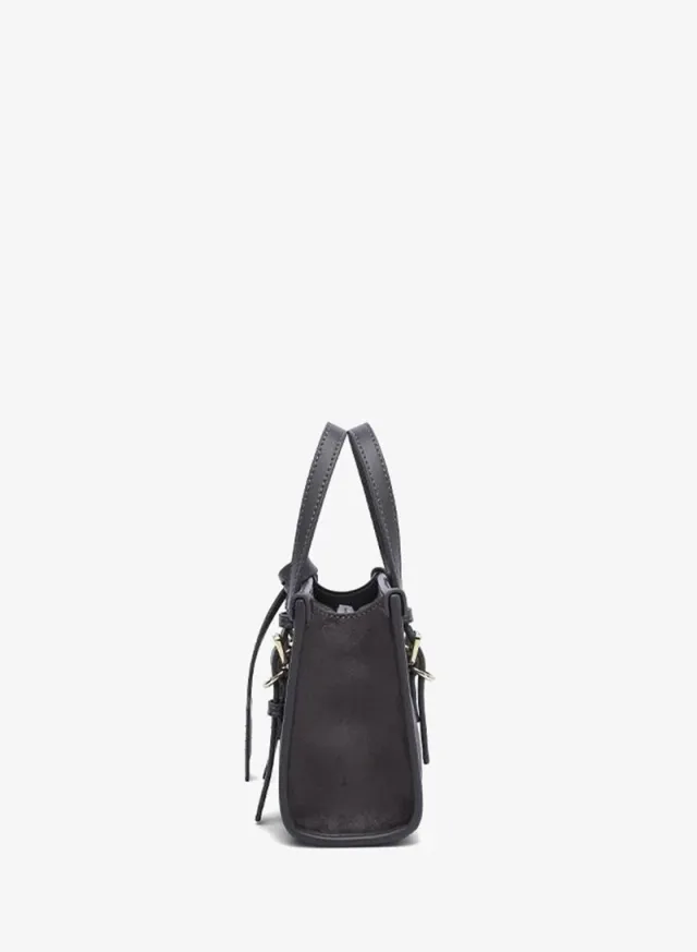 Buckled Suede-Finish Mini Tote DR 015 – صورة 6