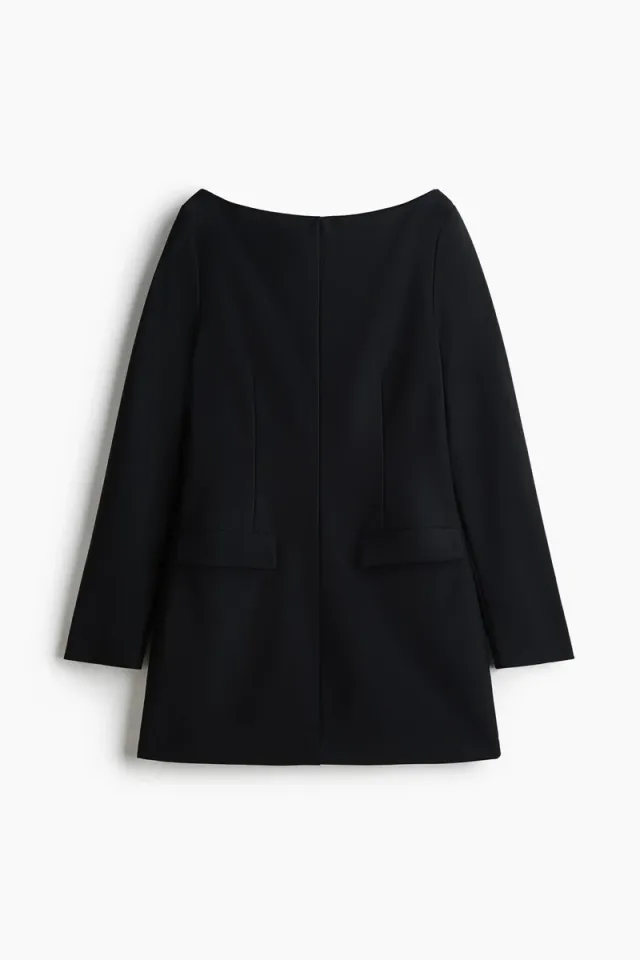 Open-back jersey dress