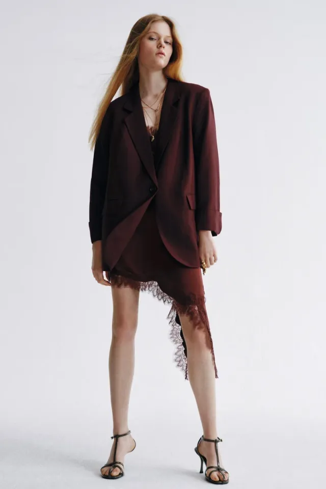 Linen-blend blazer – image 2