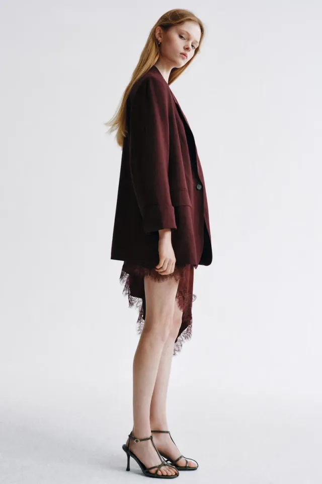 Linen-blend blazer – image 3