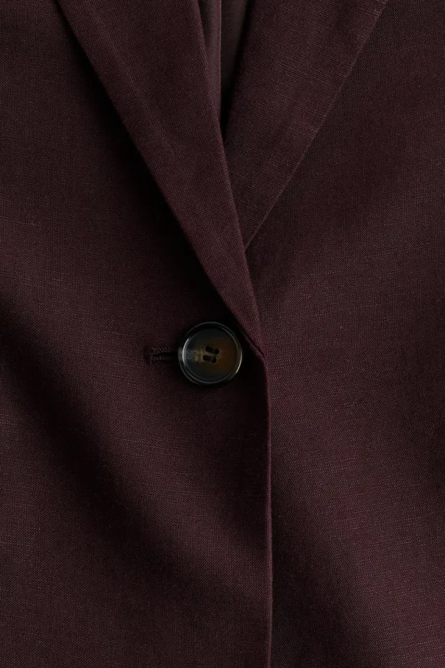 Linen-blend blazer – image 5