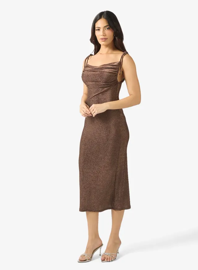 Awursula Strappy Square Neck Midi Dress