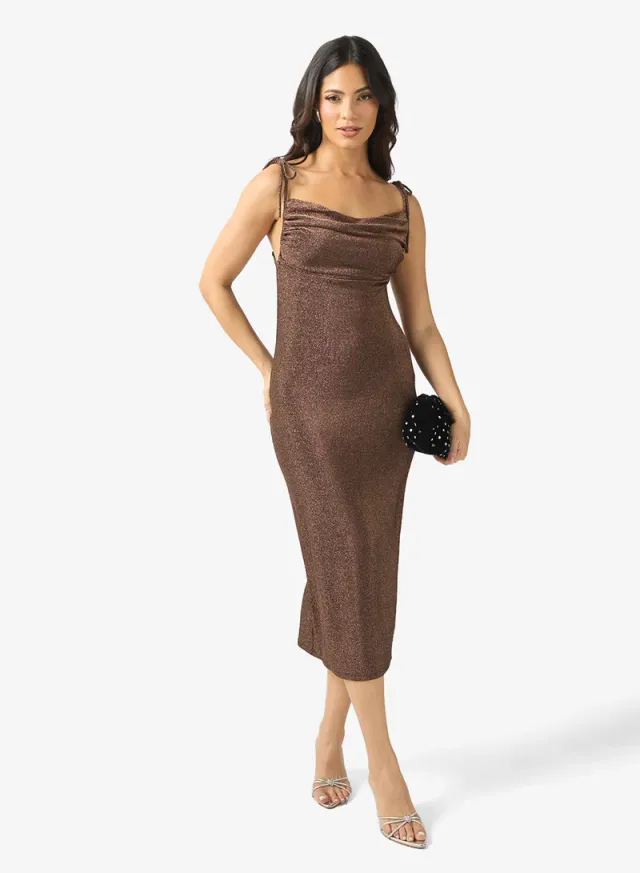 Awursula Strappy Square Neck Midi Dress – image 4