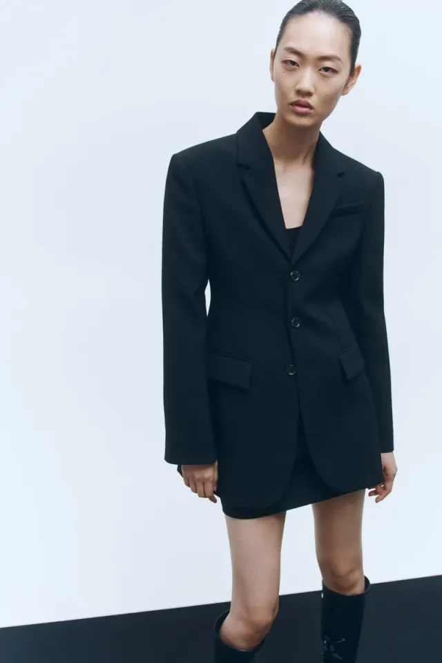 Wool-Blend Hourglass Blazer - Wardrobe.NYC