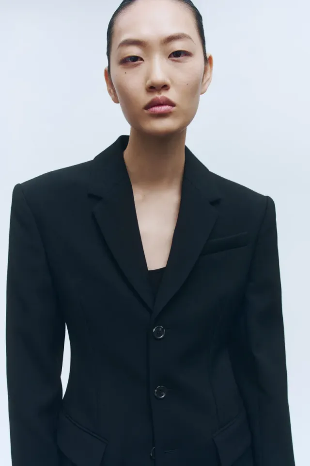 Wool-Blend Hourglass Blazer - Wardrobe.NYC – image 3