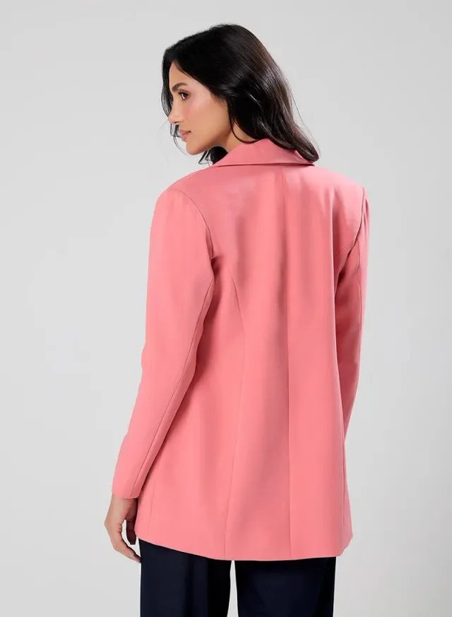 Oversized Dark Pink Formal Blazer – image 6