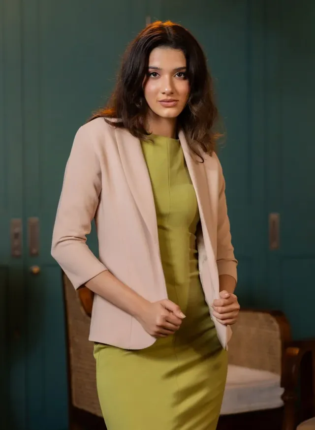Basic Lapel Collared Blazer – image 4