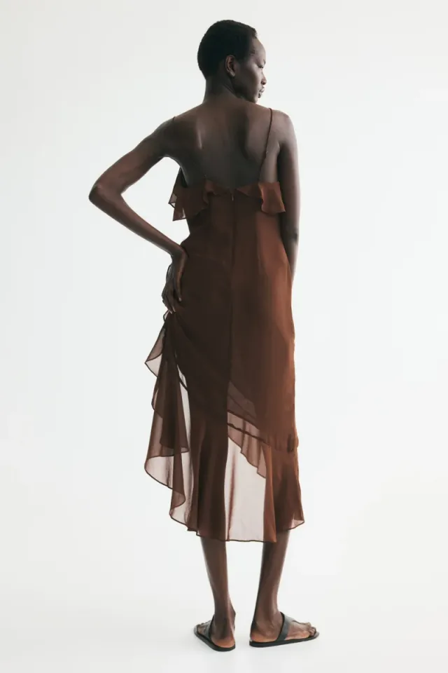 Flounced strappy dress – image 4
