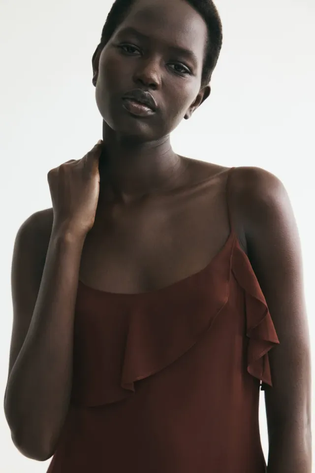 Flounced strappy dress – image 5