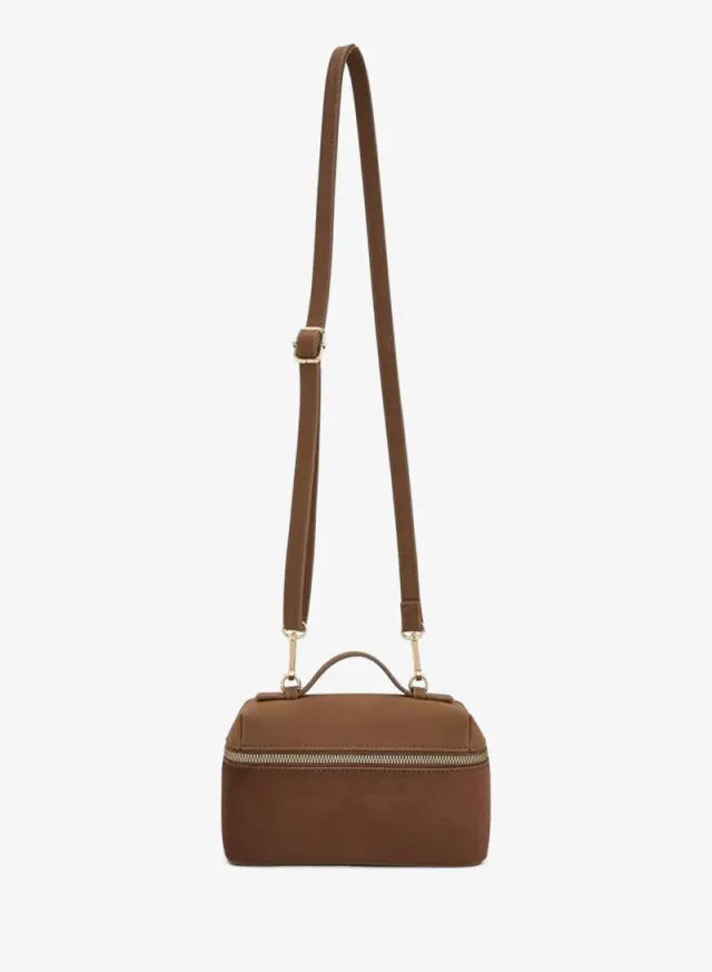 Solid Crossbody Bag With Detachable Strap – صورة 2