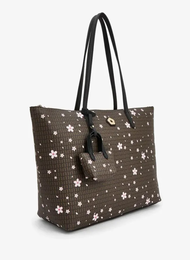 Floral Print Tote Bag With Coin Pouch – image 2